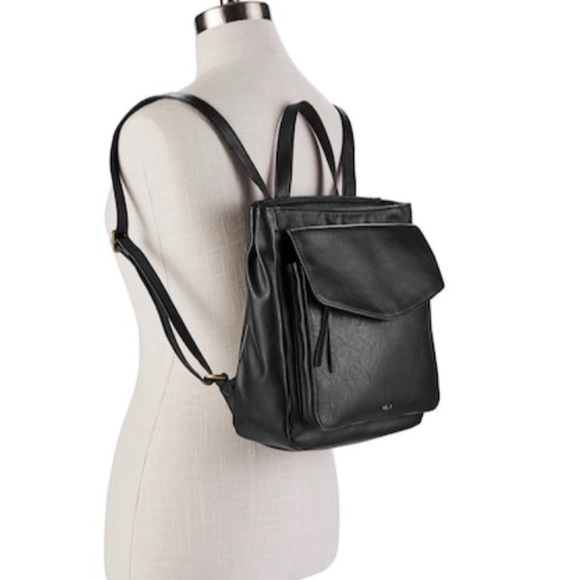 NWT RELIC by FOSSIL leather Brianna black backpack - Picture 13 of 14